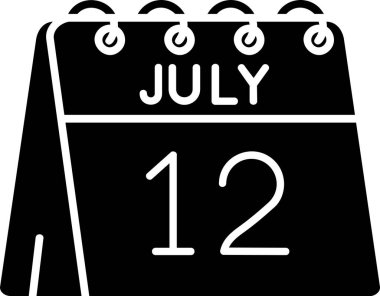 Kolayca değiştirebilen ya da düzenleyebilen takvim kabartma vektör simgesi