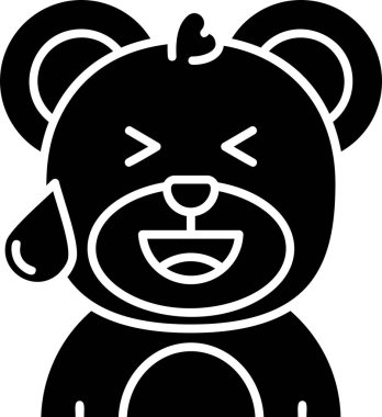 panda. Web simgesi basit illüstrasyon