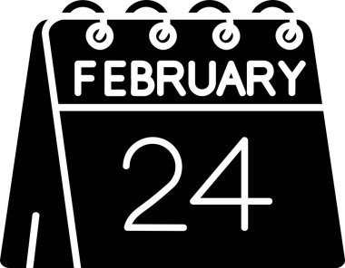 Takvim simgesi, vektör çizimi