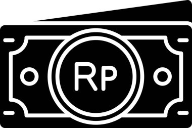 Para birimi ruble simgesi katı biçimde