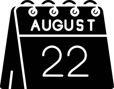 2 Ağustos - Günlük Takvim Simgesi - Düz Tasarım