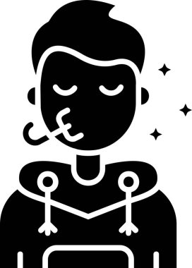 avatar çocuk simgesi katı stil