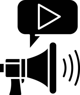 Hoparlör. Web simgesi basit illüstrasyon