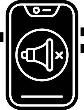 Bir smartphone simge vektör çizim