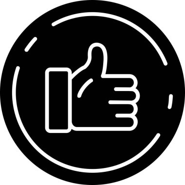 Baş parmaklar için vektör simgesi, başparmak yukarı