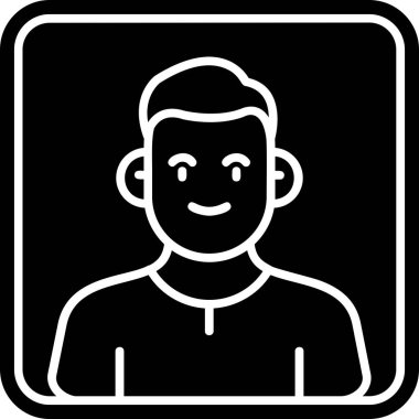 avatar erkek simgesi ana hatları biçiminde