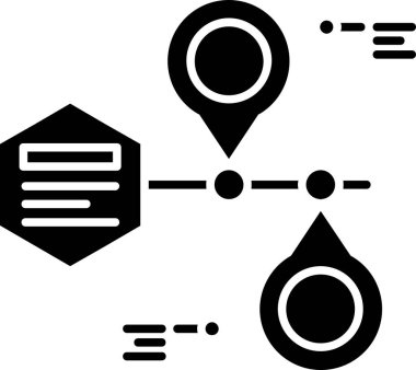 konum haritası konumu simgesi katı biçimli
