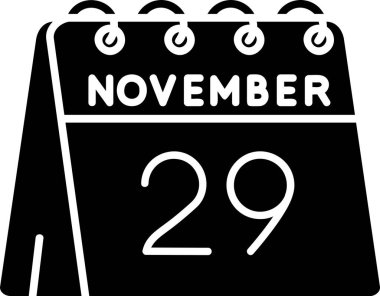 Kasım 20 Tarih simgesi tasarımı - takvim