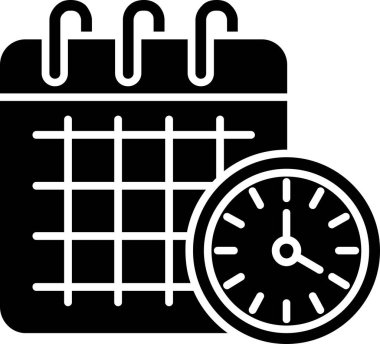 Alarm saat simgesi, vektör biçimi