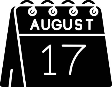 Takvim simgesi. Düz tasarımın kabartma biçimi, vektör çizimi, yuvarlak açılar.