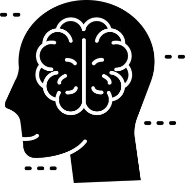 Beyin zihin düşünme simgesi