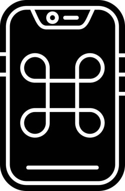 akıllı telefon simgesi vektör illüstrasyonu