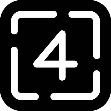 Takvim 4 simge vektör illüstrasyonu