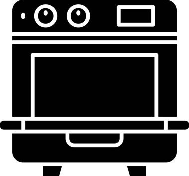 Mutfak fırın vektör simgesi