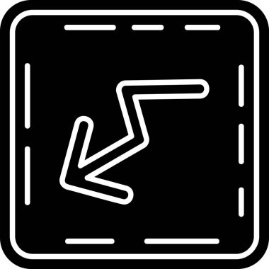 yol simgesi vektör illüstrasyonu