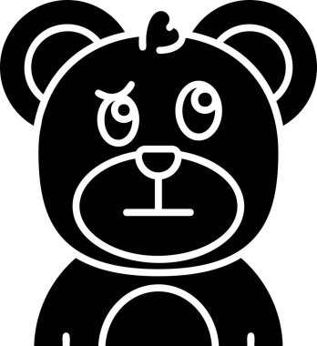 panda. Web simgesi basit illüstrasyon