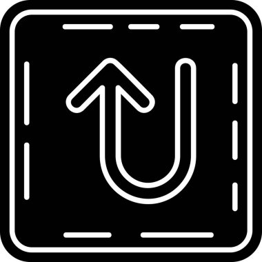 ok yönü simgesi ana hat biçiminde