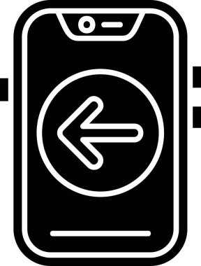 Telefon simgesi vektör illüstrasyonu