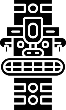 Amerikan totem direği simgesi ana hatlarıyla