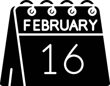 Takvim simgesi tasarımı, vektör illüstrasyonu