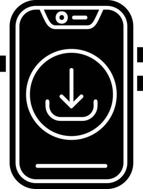 akıllı telefon şarj simgesi ana hat biçiminde