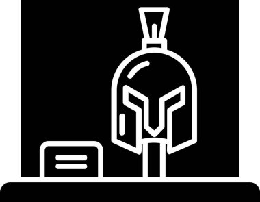 Dizüstü bilgisayarı simgesi olan bir robotun vektör çizimi