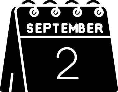 Takvim simgesinin vektör illüstrasyonu