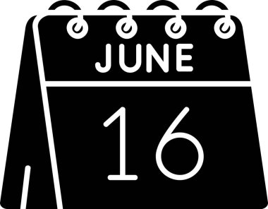 Takvim simgesinin vektör illüstrasyonu