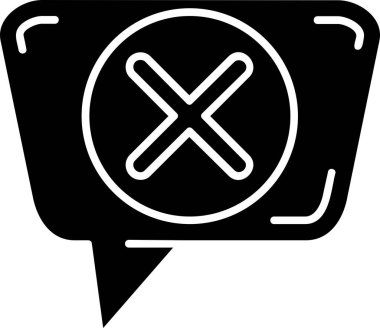 beyaz arkaplanda ileti simgesi, illüstrasyon tasarım vektörü