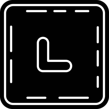 Bir saat simgesinin vektör illüstrasyonu