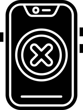 akıllı telefon simgesi arkaplanda izole edildi