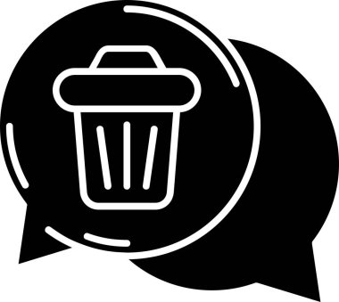 çöp simgesi vektör illüstrasyonu