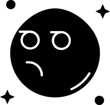 modada izole edilmiş arka planda hüzünlü simge