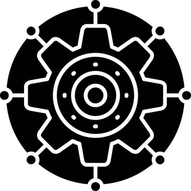 dişli simgesi vektör illüstrasyonu