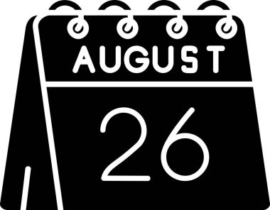 Takvim simgesinin vektör illüstrasyonu