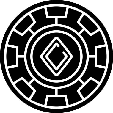 Siyah ve beyaz simgesinin vektör illüstrasyonu