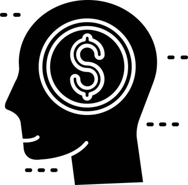 ticari finans para simgesi sağlam stil