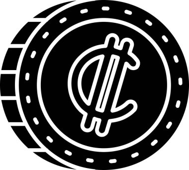 para birimi simgesi, basit vektör illüstrasyonu