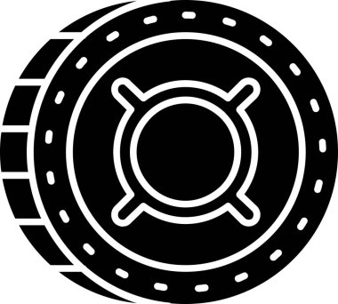 Şifreleme para bitcoin simgesi - taslak biçimi