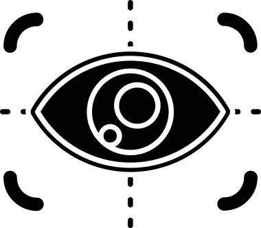Göz simgesi, vektör illüstrasyonu