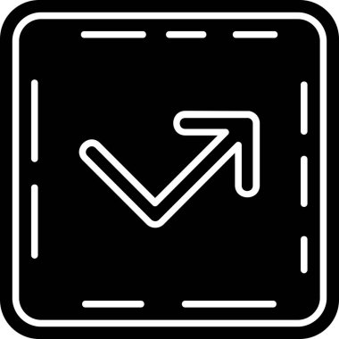 Taslak biçiminde ok aşağı yönlü simge