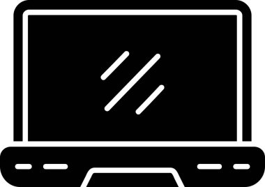 Laptop ekranı. Basit tasarım