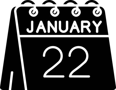 Takvim simgesi, vektör çizimi