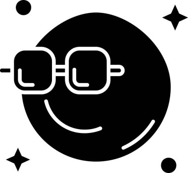 Bir gülümseme simgesinin vektör illüstrasyonu