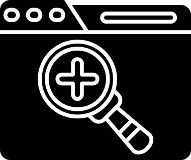 Seo simgesinin vektör illüstrasyonu