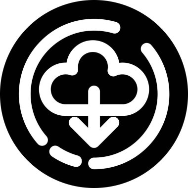 Ana hat biçiminde bulut veri simgesi