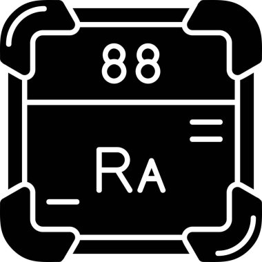 Bir kimyasal simgenin vektör illüstrasyonu