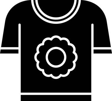 Beyaz bir çiçeğin vektör simgesi