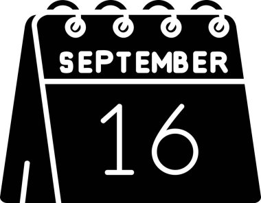 Takvim simgesi tasarımı, vektör illüstrasyonu