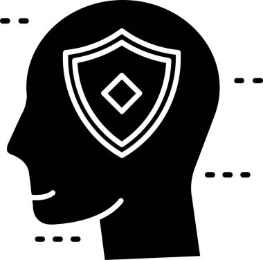 Beyni olan birinin vektör çizimi